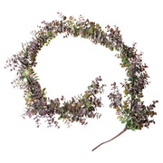 Lilászöld színű mű eukaliptusz girland.