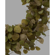 Mű eukaliptusz koszorú Ø 60 cm fáradt zöld "Eucalyptus"