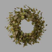 Mű eukaliptusz koszorú Ø 60 cm fáradt zöld "Eucalyptus"