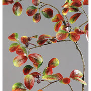 Hervadó levelű mű őszi bogyós lombhullató ág.
