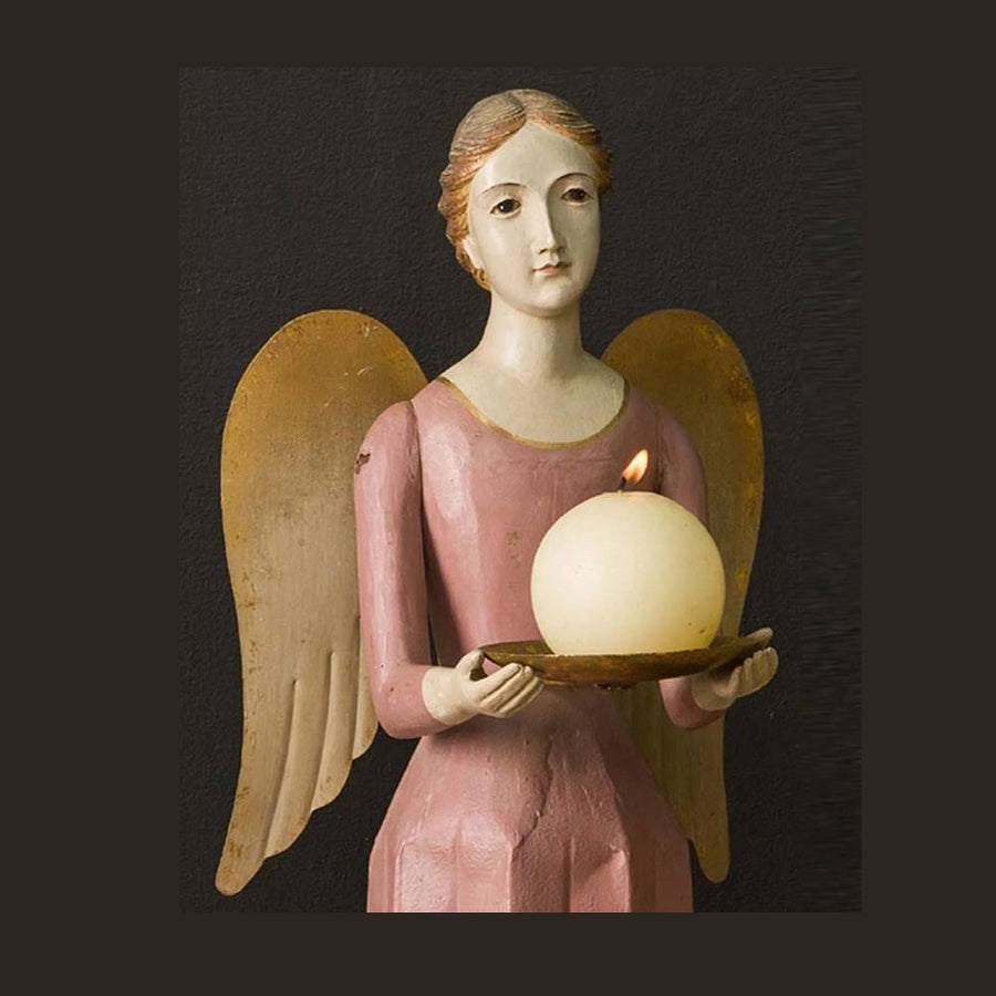 Orléans-i angyal figurás gyertyatartó.