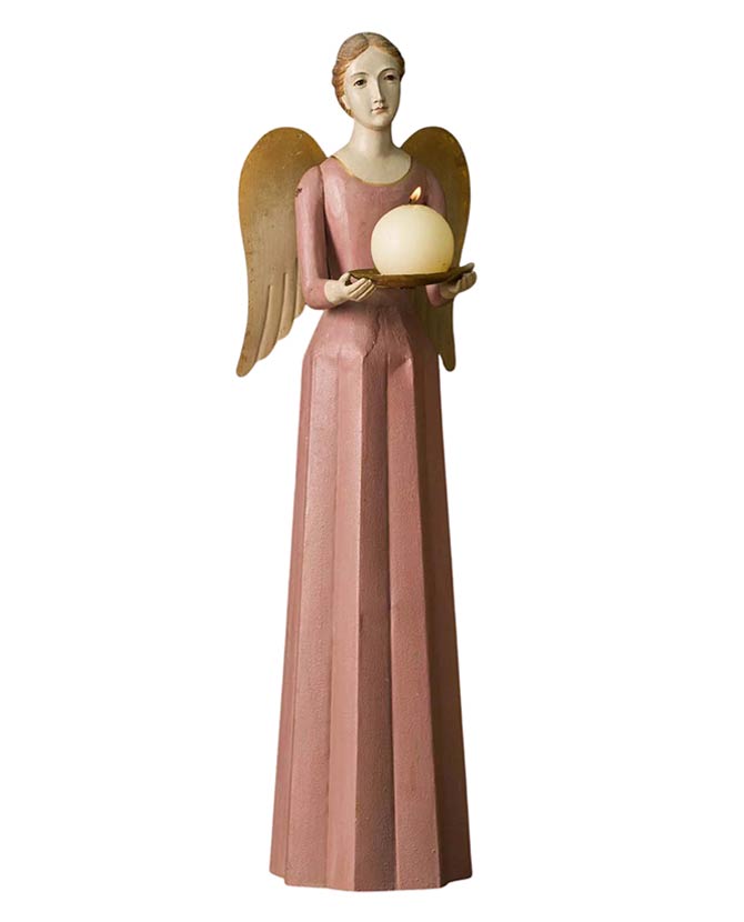 Orléans-i angyal figurás gyertyatartó.