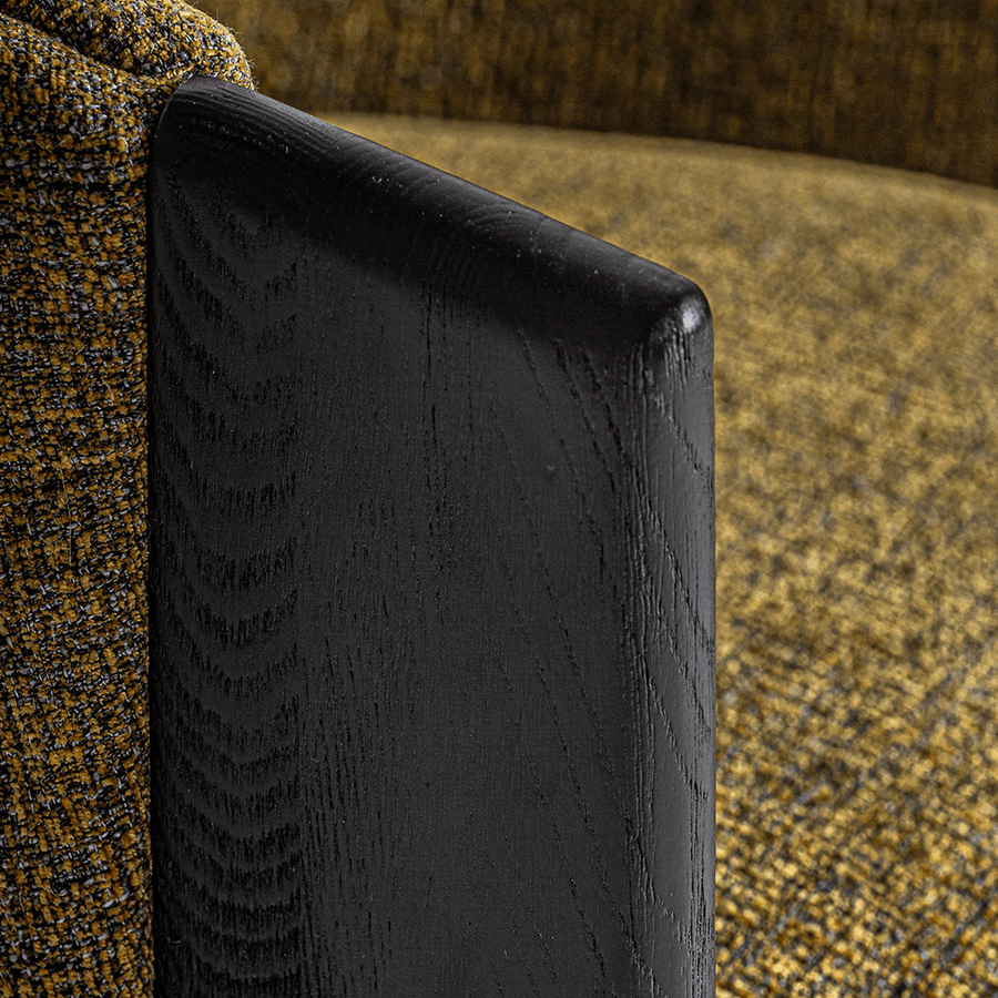 NARA földszínű design fotel