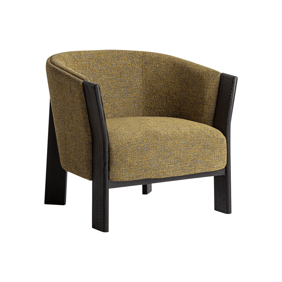 NARA földszínű design fotel