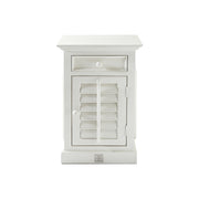 NEW ORLEANS fehér akácfa éjjeliszekrény jobb 75 cm letisztult front nézetben