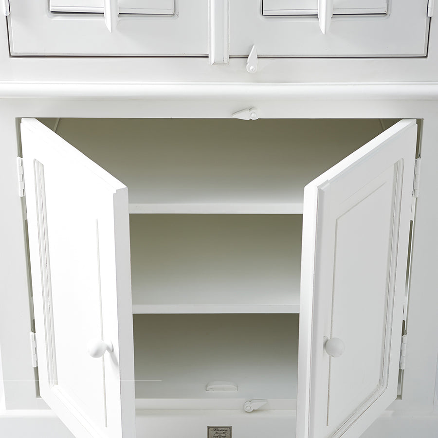 New Orleans gardrób alsó szekció nyitott polcokkal