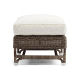 vintage stílusú rattan lábzsámoly oldalnézet