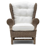 vintage rattan füles fotel klasszikus formával