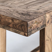 NORVIK szilfa étkezőasztal sarokkialakítás közelről