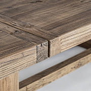 Natúr szilfa Norvik étkezőasztal lapillesztés részlet