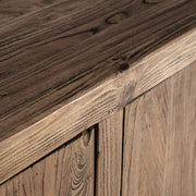 Norvik tálaló – szilfa asztallap részlet közelről