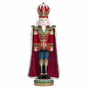 NUTCRACKER óriás bordó diótörő figura palásttal 183 cm Goodwill