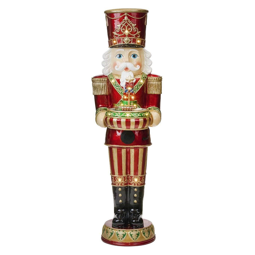 Goodwill NUTCRACKER óriás kültéri zenélő LED-es mozgó diótörő figura 147 cm