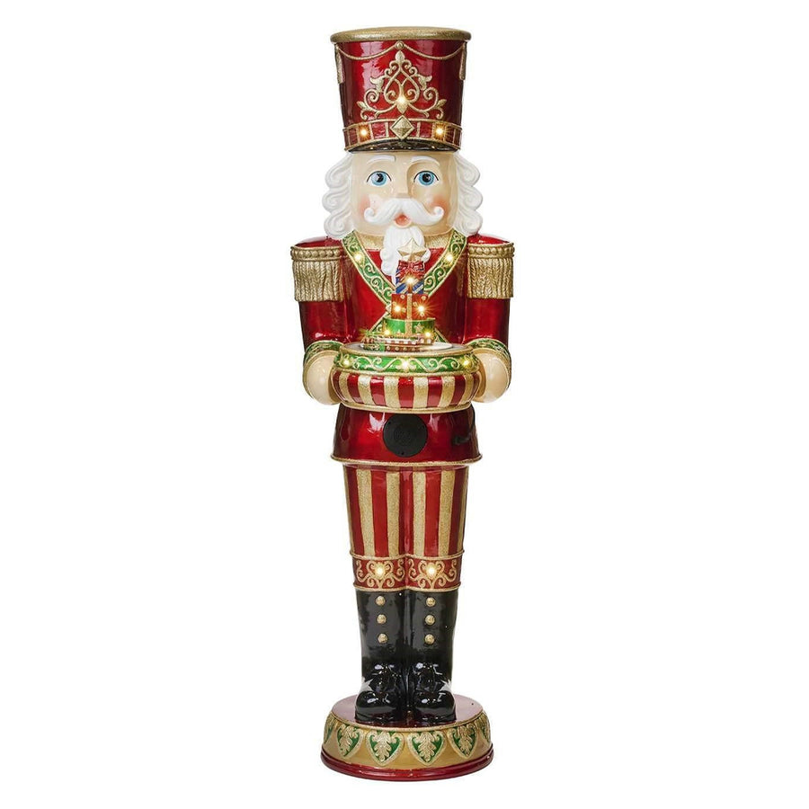 Goodwill NUTCRACKER óriás kültéri zenélő LED-es mozgó diótörő figura 147 cm