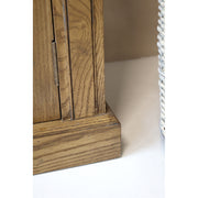 OLD FRENCH nyárfa tálalószekrény ajtópánt és keret részlete, klasszikus bútoripari kidolgozás