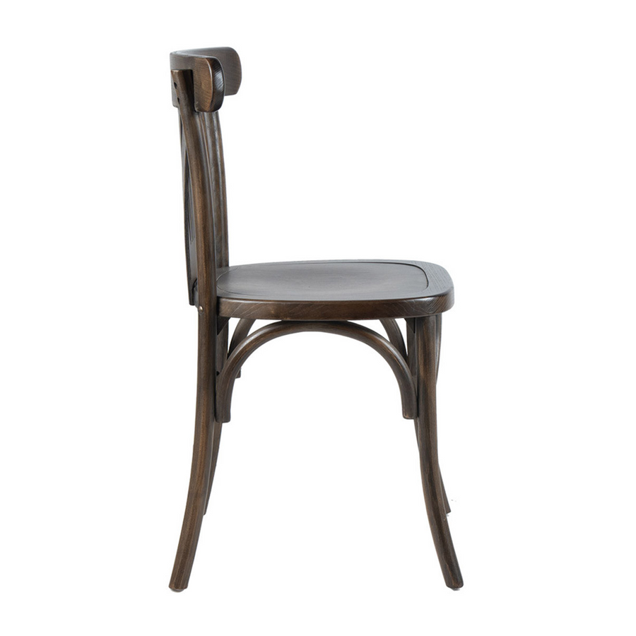 Old French szilfa bisztró szék oldalnézet