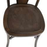 Old French szilfa bisztró szék ülőlap részlet