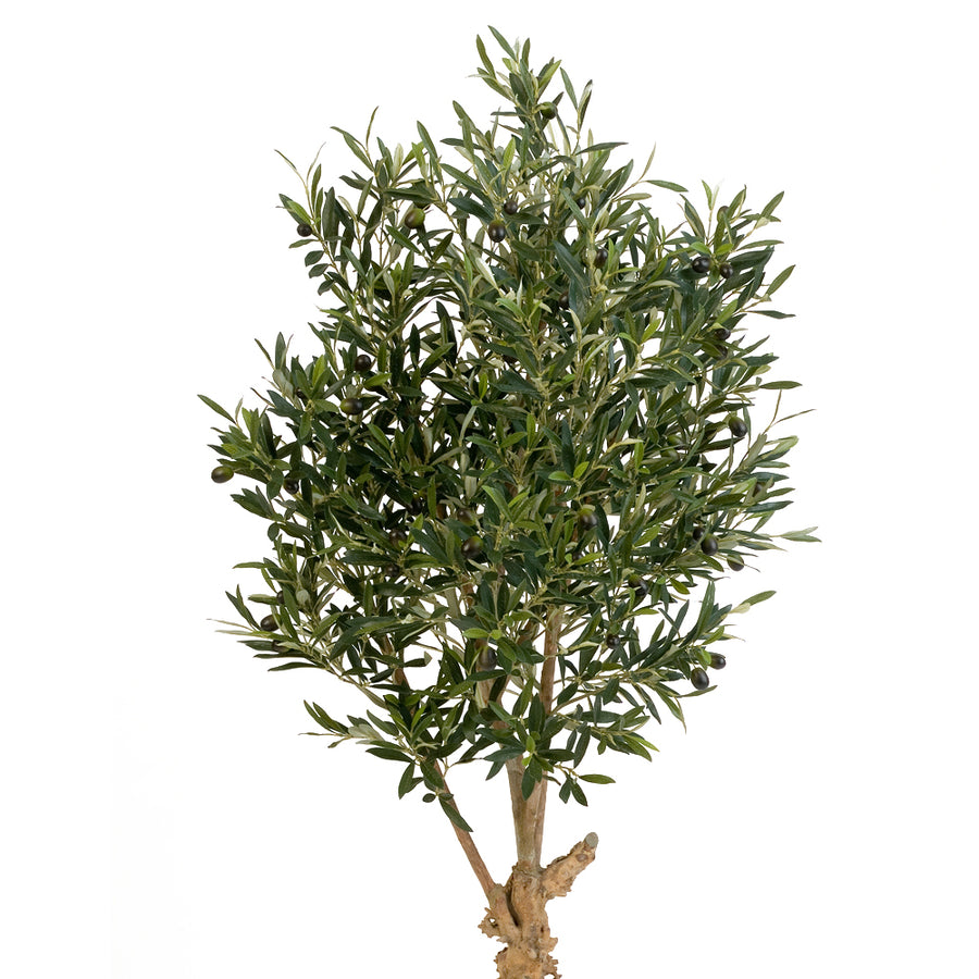 Mesterséges olívafa 2288 levéllel és olajbogyókkal