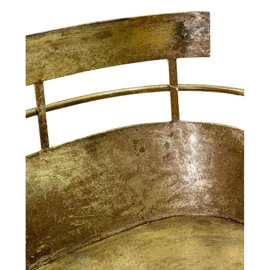 DORÉ óriás fém karácsonyi arany szán 160 cm