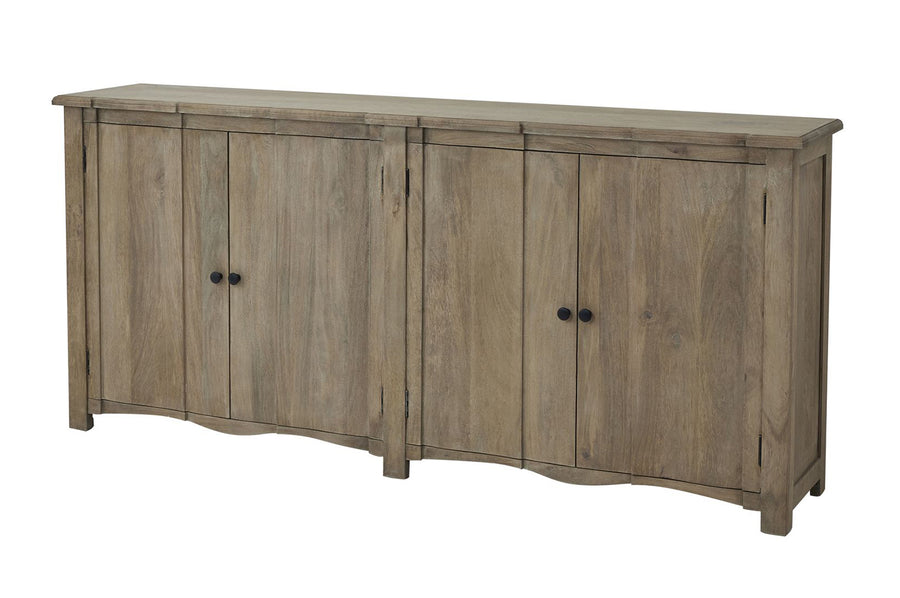 4 ajtós, tömörfa tálaló