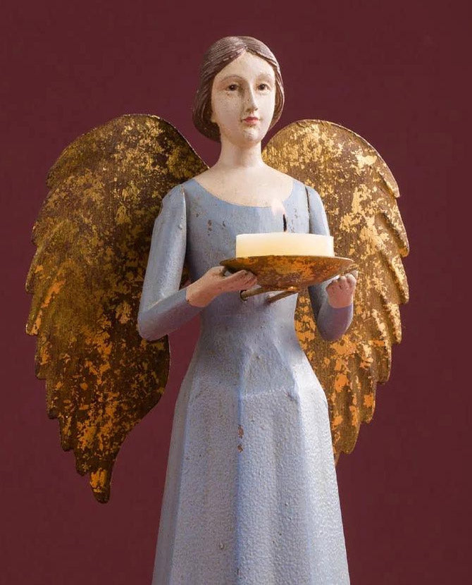Orléans-i angyal figurás mécsestartó.