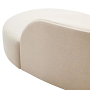 3 személyes, formatervezett íves design kanapé.