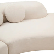 3 személyes, formatervezett íves design kanapé.