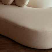 3 személyes, formatervezett íves design kanapé.