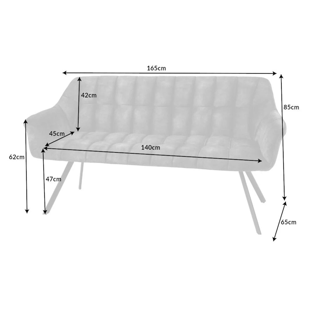 Mustársárga színű bársonnyal kárpitozott, design ülőpad.