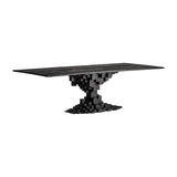 PÈTRIA fekete mangófa étkezőasztal 250 cm modern design