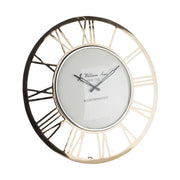 Pezsgőszínű falióra.