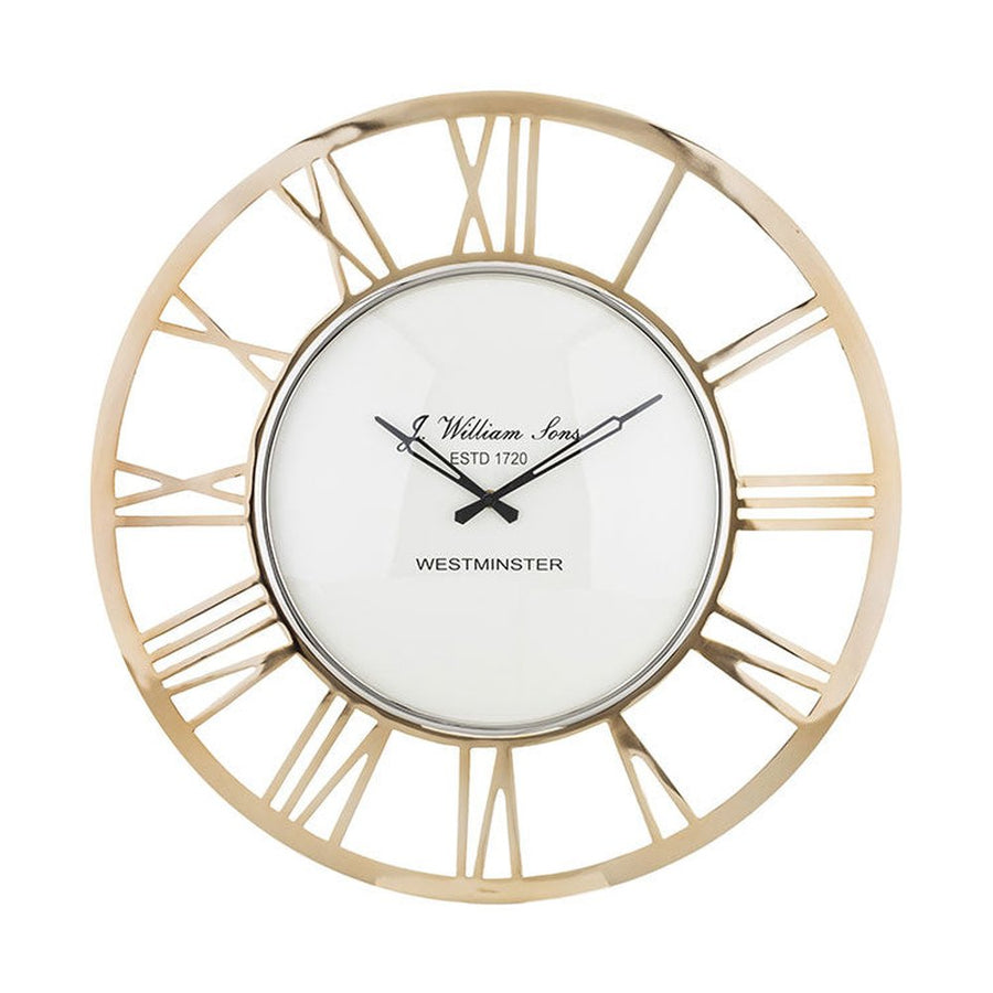 Pezsgőszínű falióra.