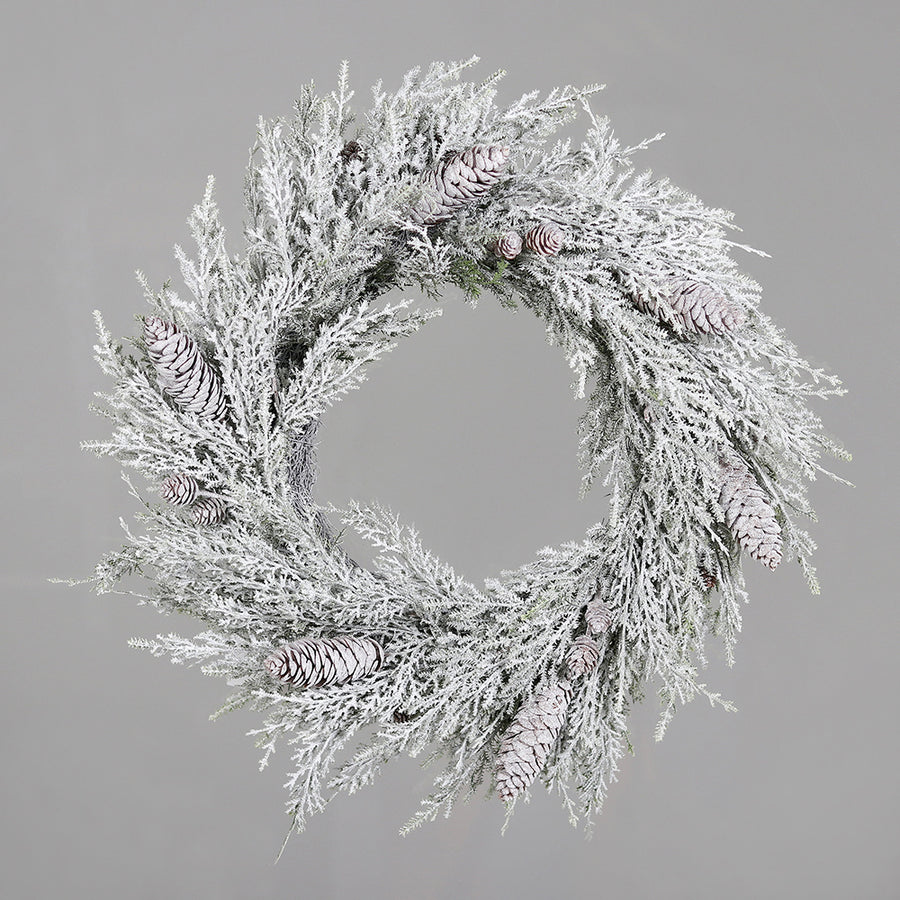 PINE havas mű fenyő koszorú Ø 48 cm falon függesztve