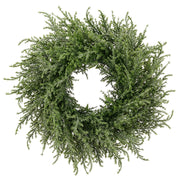 PINE jeges mű fenyő koszorú 40 cm, termékfotó.
