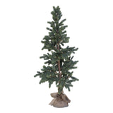 Pine LED-es zöld dekor műfenyő 150 cm magasan, jutazsákos talppal