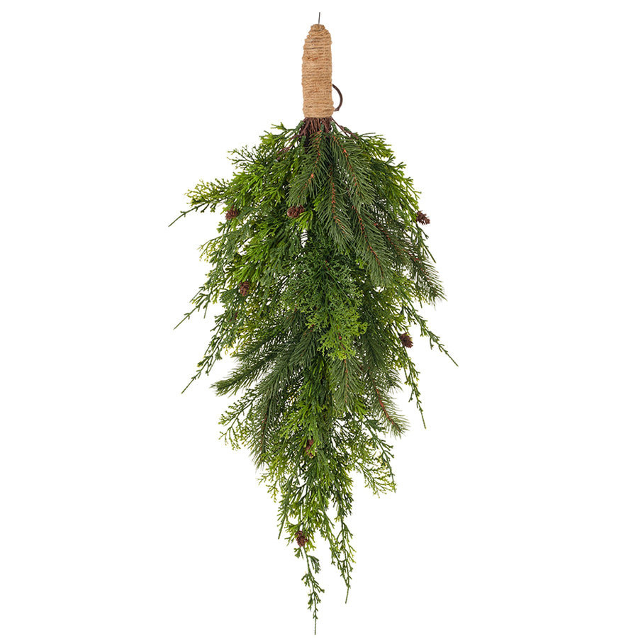 PINE zöld mű fenyő mix ajtódísz 81 cm termékfotó.
