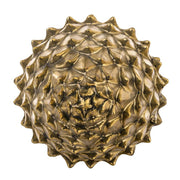 Pomme de Pine arany toboz dísz 39 cm, felülnézeti fotó, részletes mintázat, modern dekorációs tárgy.