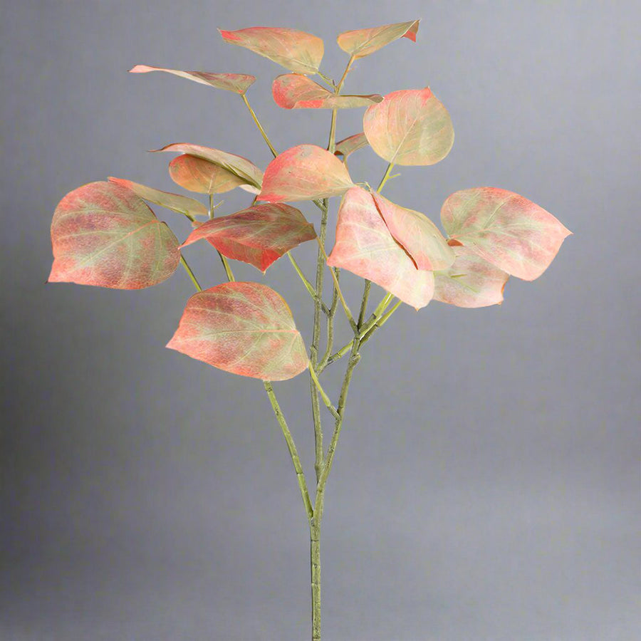 Fáradt pink színű, mű nyárfa ág.