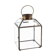 Vintage stílusú, bronzból készült, kézműves lámpás.