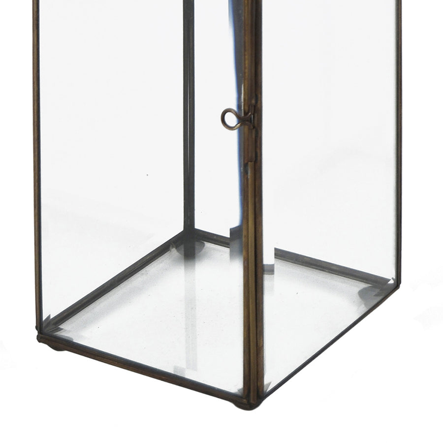 Vintage stílusú, bronzból készült, kézműves lámpás.