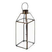 Vintage stílusú, bronzból készült, kézműves lámpás.