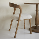 PUGLIA fa szék oldalnézetből kárpitozott ülőlappal