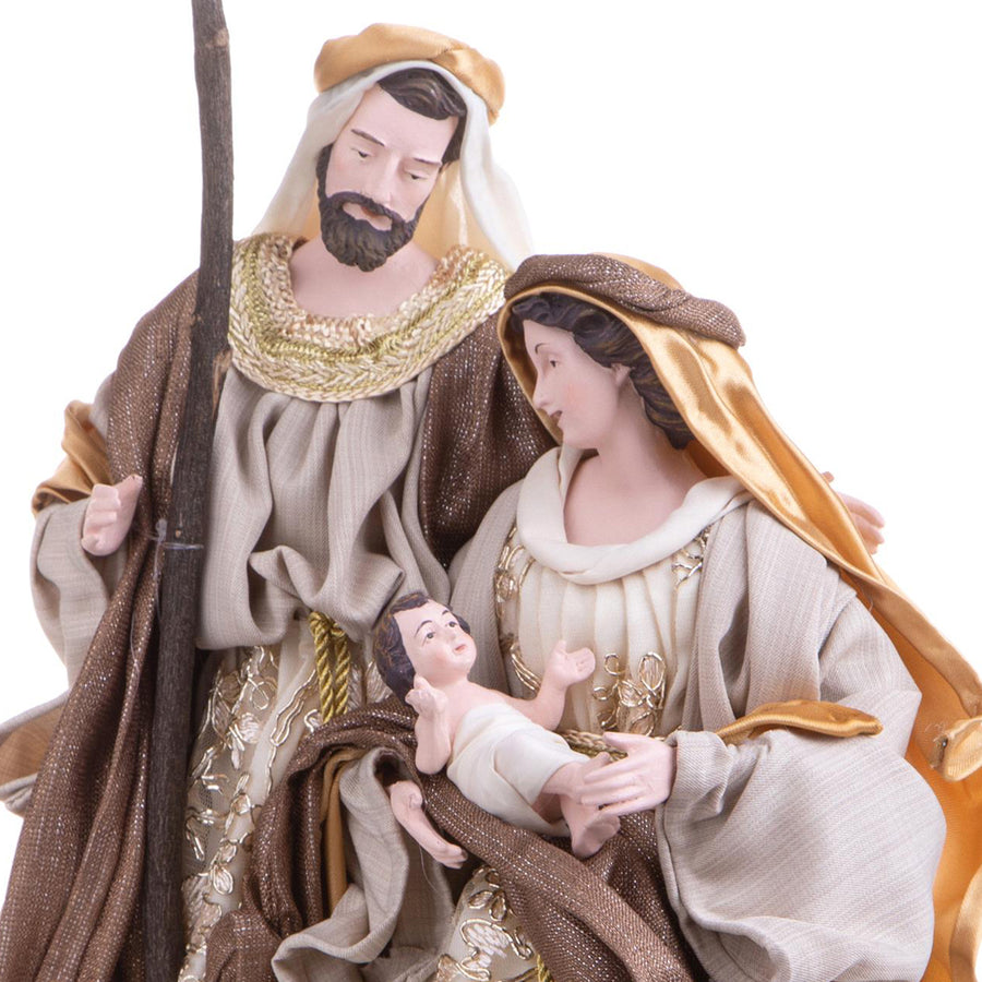 Aranybarna Szent Család betlehem Máriával Szent Józseffel és kis Jézussal