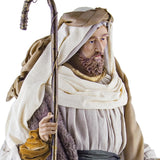 Sacred Szent József figura részletgazdag arccal és rétegzett ruházattal