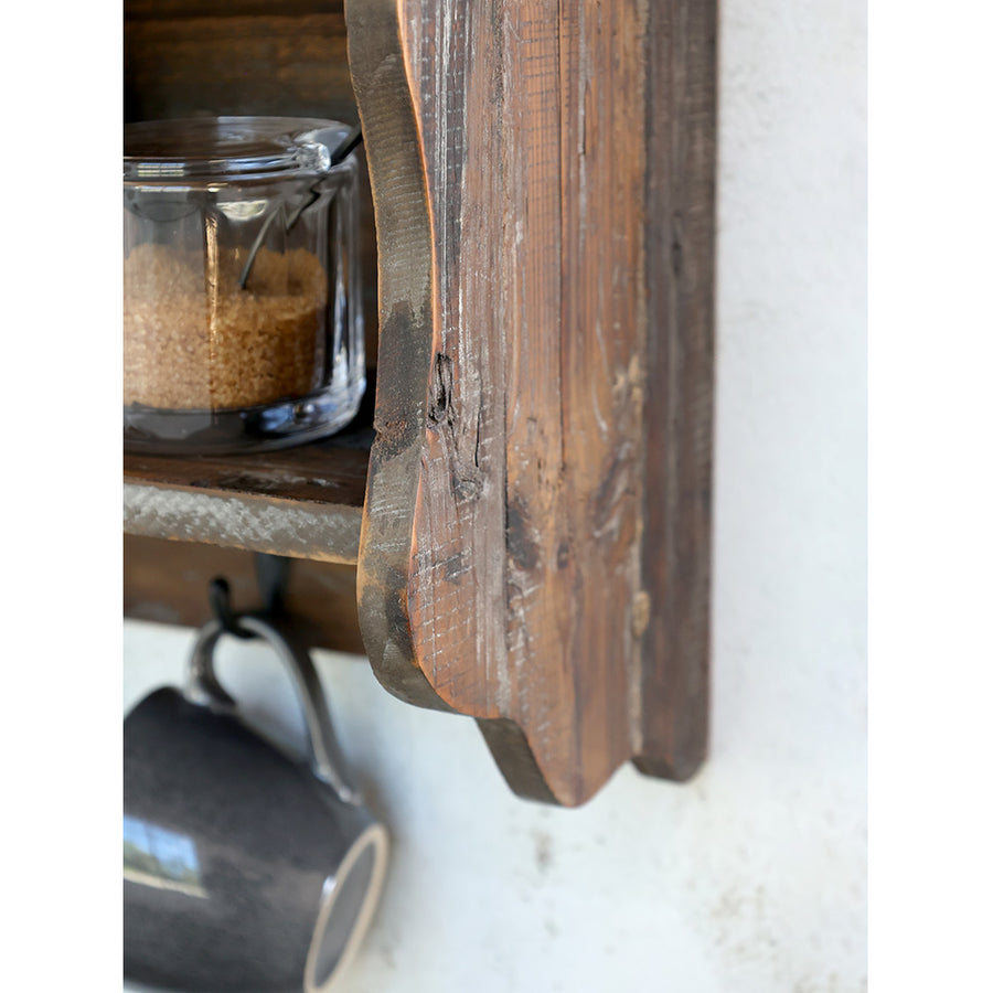 Rusztikus fa felület.