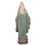 SACRED Mária figura hátoldali nézete vintage hatású kidolgozással
