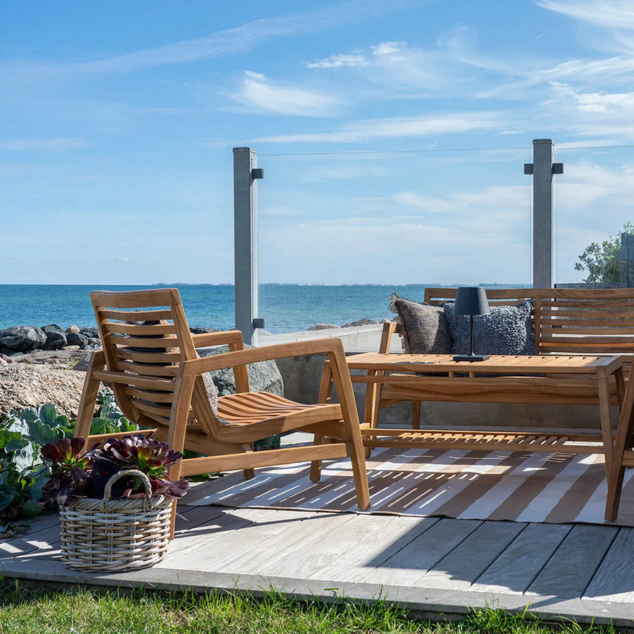 SANTANDER natúr teakfa kerti ülőgarnitúra