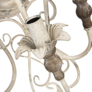 Klasszikus megjelenésű, rusztikus felületű, 3 karú fém falilámpa.