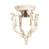 Klasszikus megjelenésű, rusztikus felületű, fa mennyezeti lámpa.