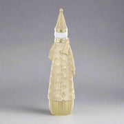 Hátulnézetből fotózott Shiny arany hóember, részletgazdag geometrikus mintázatú köpenyben.